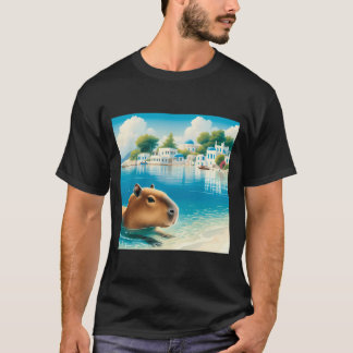 Capybara schwimmen in Griechenland T-Shirt