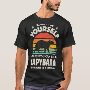 Capybara Sei immer du selbst Retro Vintager 60er 7 T-Shirt