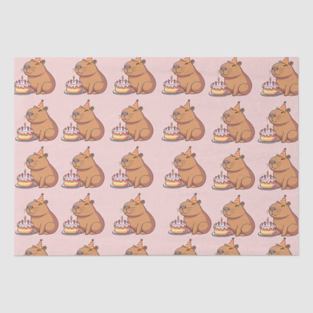 CAPYBARA SEIDENPAPIER (Vorderseite)