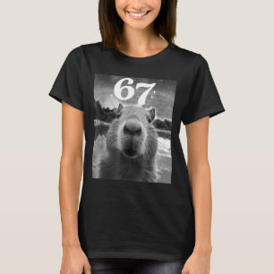 Capybara-Selfie mit 67 Meme-Capy-Grafik für Männer T-Shirt