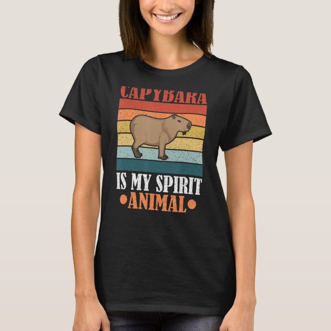 Capybara Shirt Funny Capybara ist mein Geiststier (Vorderseite)