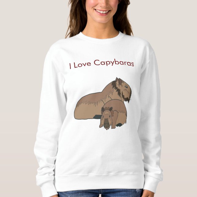 Capybara-Shirt Sweatshirt (Vorderseite)