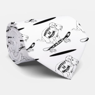 Capybara Skateboard Ollie Krawatte