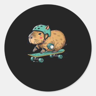 Capybara Skater Skateboard Abenteuer Sticker