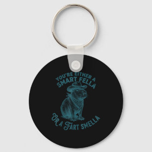 Capybara Smart Fella Fart Smella Lustiger Cowboy H Schlüsselanhänger