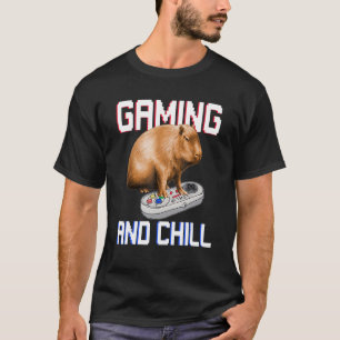 Capybara spielt Videospiel Wildtier Tier Capyba T-Shirt