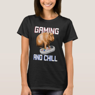 Capybara spielt Videospiel Wildtier Tier Capyba T-Shirt