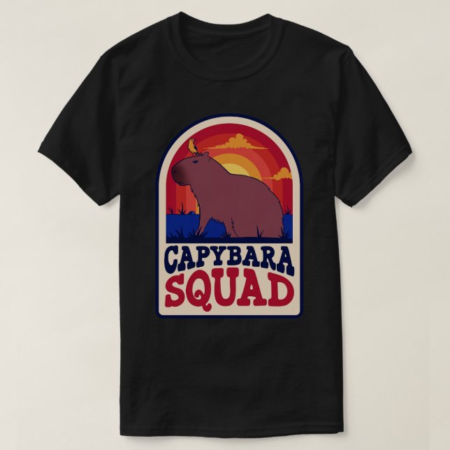 Capybara Squad T-Shirt (Design vorne)