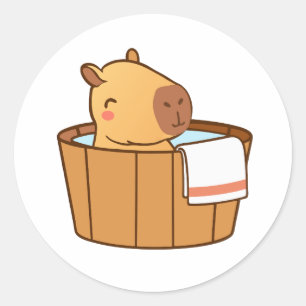 Capybara Stickers   Süße Tier-Aufkleber für Kinder