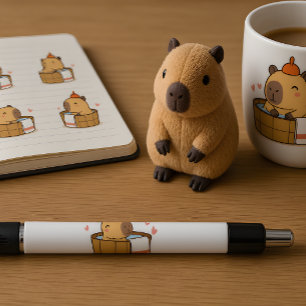 Capybara Stift   Süßes Tier Schreibwarengeschenk 