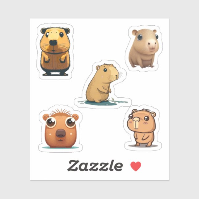 Capybara Super Sticker Pack (Blatt)