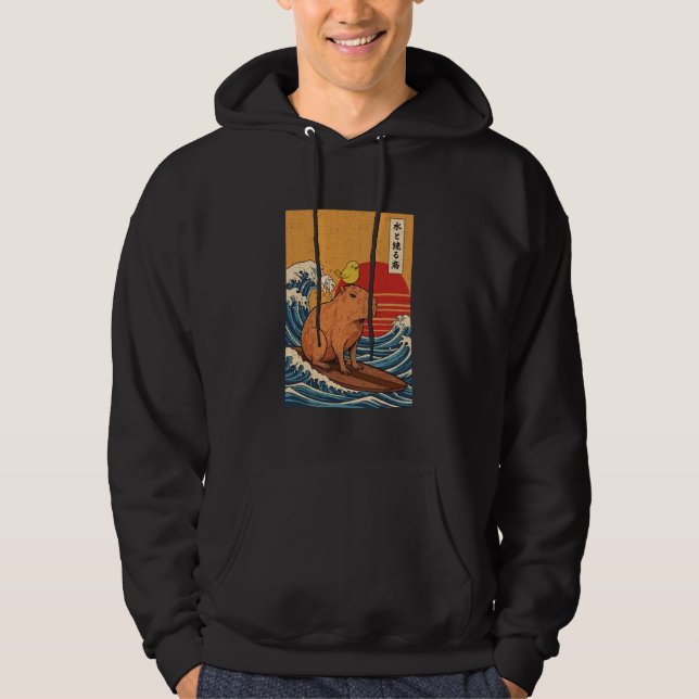 Capybara Surft Hoodie (Vorderseite)