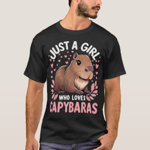 Capybara Süß Nur Ein Mädchen Das Capybaras Liebt T-Shirt