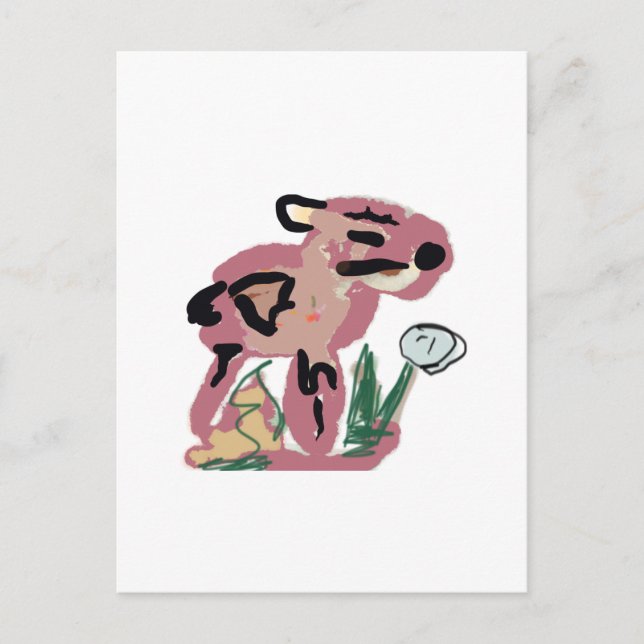 Capybara Süß Postkarte (Vorderseite)