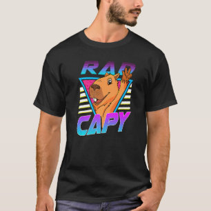 Capybara Süße Tier 80er Retro Krass Capy T-Shirt