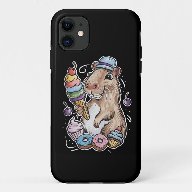 Capybara Süßigkeiten Donuts Kuchen Bonbons Case-Mate iPhone Hülle (Rückseite)
