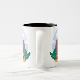 Capybara-Tasse Zweifarbige Tasse