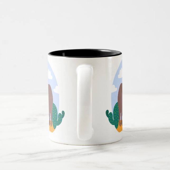 Capybara-Tasse Zweifarbige Tasse (Henkel)