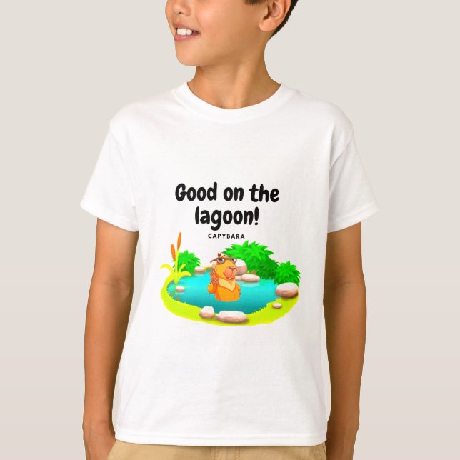 Capybara themed T-shirt with fun message. (Vorderseite)