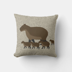 Capybara Throw Kissen