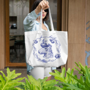 Capybara Tier mit Äpfeln Tragetasche