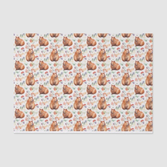 Capybara Tissue Paper Seidenpapier (Vorderseite)
