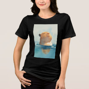 Capybara Tranquil Moment Tri-Blend Shirt
