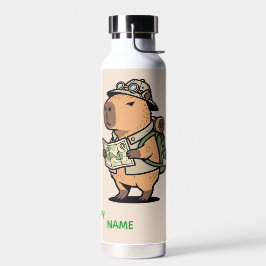 Capybara Travel Bottle – Customizable Phrase Trinkflasche