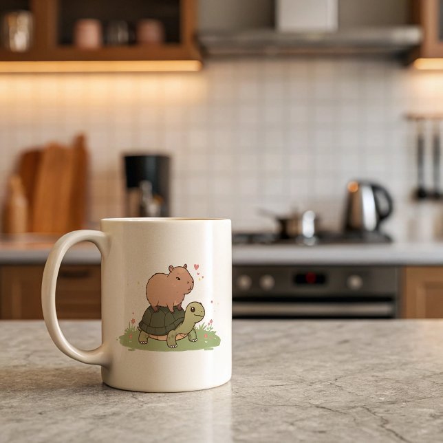Capybara & Turtle Tasse | Süße Tier Friendship (Von Creator hochgeladen)
