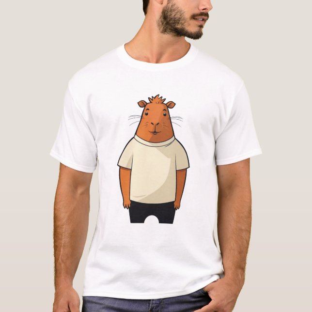 Capybara-Typ T-Shirt (Vorderseite)
