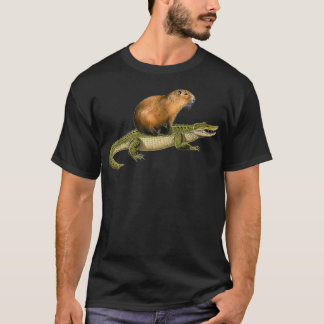 Capybara und Alligator T-Shirt