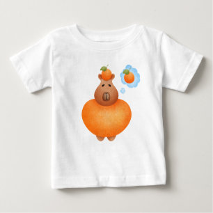 Capybara und die lustigste Orange Baby T-shirt