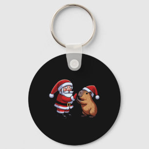 Capybara und Santa Funny Funny Funny Merry Christm Schlüsselanhänger