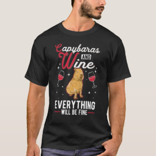 Capybara und Weinkap T-Shirt