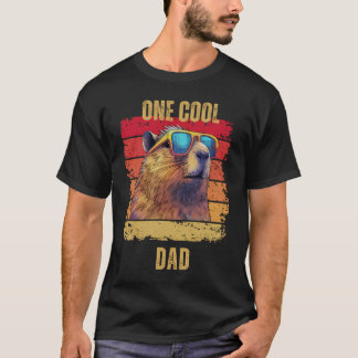 Capybara Vater Shirt Vathers Day T - Shirt Capybar