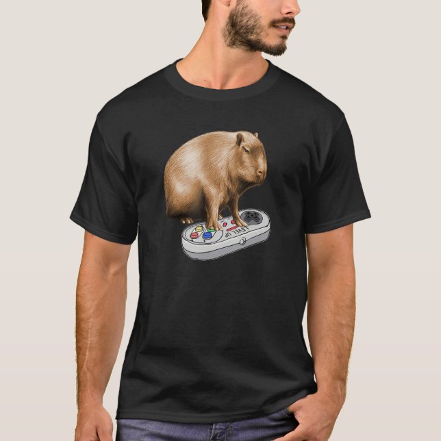 Capybara Video Game Wildlife Animal Capyba T-Shirt (Vorderseite)