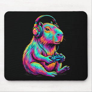 Capybara Videospiele Gamer Lustig Gaming Grafik Ki Mousepad