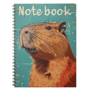 Capybara Vintag Notizblock