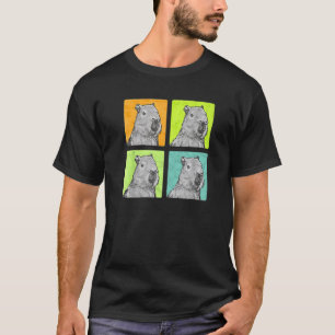 Capybara Vintag Südamerika Rodent Grass Eater T-Shirt