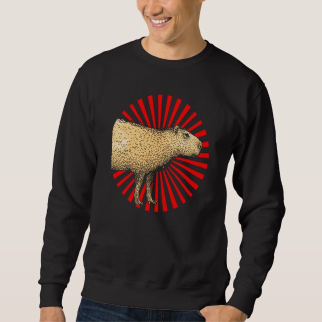 Capybara Vintage Capybara  6 Sweatshirt (Vorderseite)