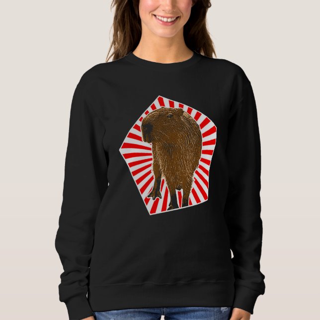 Capybara Vintage Capybara Sweatshirt (Vorderseite)