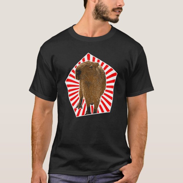 Capybara Vintage Capybara T-Shirt (Vorderseite)