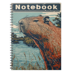 Capybara Vintage Notizblock