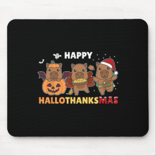 Capybara Weihnachts Halloween Kostüm Happy Halloth Mousepad