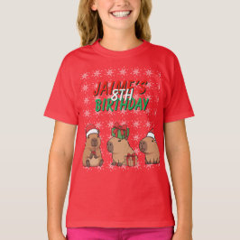 Capybara Weihnachtsfeier Geburtstag T-Shirt