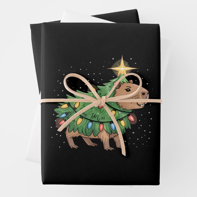 Capybara Weihnachtsgeschenke Capy Funny Weihnachts Geschenkpapier Set (Beispiel)