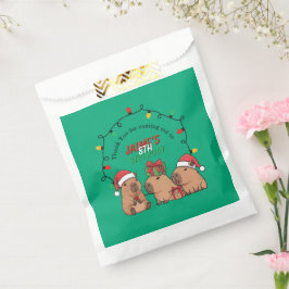 Capybara-Weihnachtslichter-Geburtstagsfeier Geschenktütchen