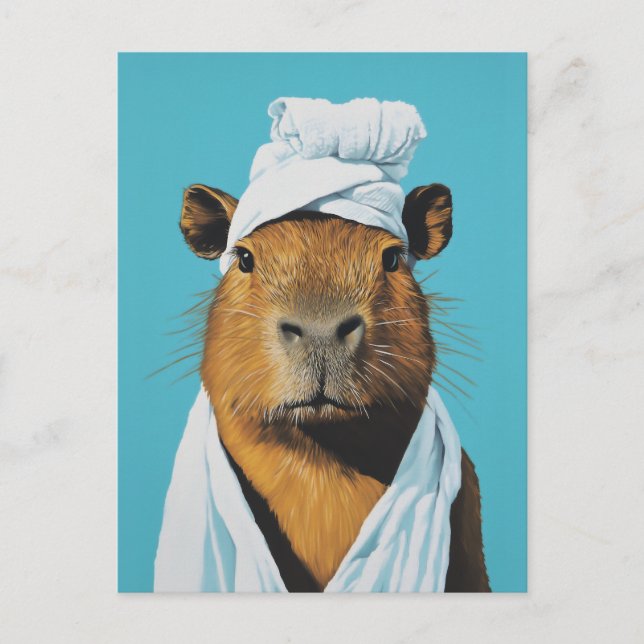 Capybara Wellness-Center Day Postkarte (Vorderseite)