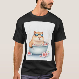 Capybara Whirlpool Entspannung Chill Vibes Stressa T-Shirt