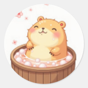 Capybara Whirlpool-Relaxation Aufkleber Capybara S